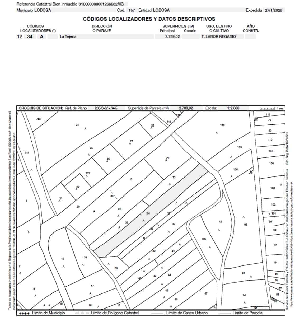 Building Plot for sale in Lodosa - € 10,000 (Ref: 9839028)