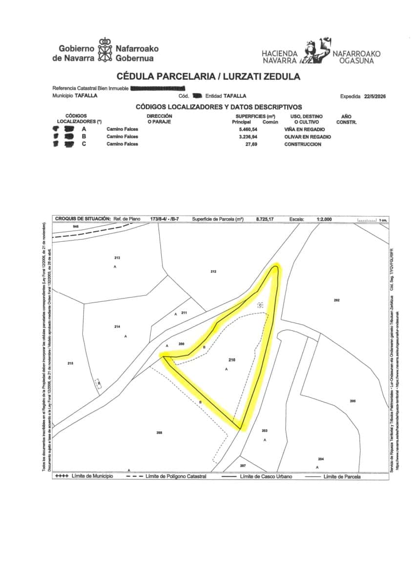 Byggegrund til salg i Tafalla - € 60.000 (Ref: 9972950)