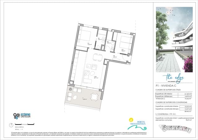 2 sovrum Strandlägenhet till salu i Alcossebre, Alcalá de Xivert med pool garage - 450 000 € (Ref: 8736171)