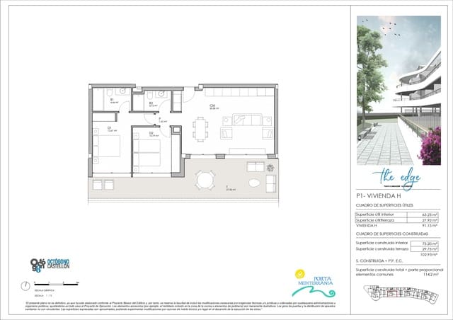 2 sovrum Strandlägenhet till salu i Alcossebre, Alcalá de Xivert med pool garage - 445 000 € (Ref: 8738522)