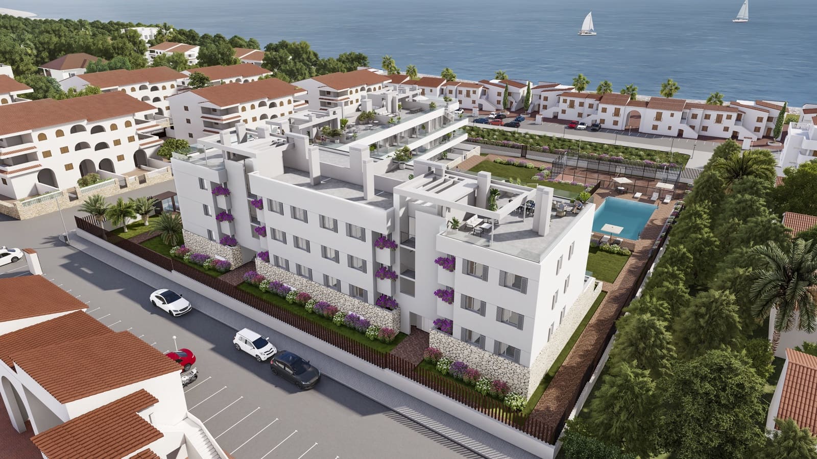 2 soveværelse Strandlejlighed til salg i Alcossebre med swimmingpool garage - € 274.800 (Ref: 8738531)