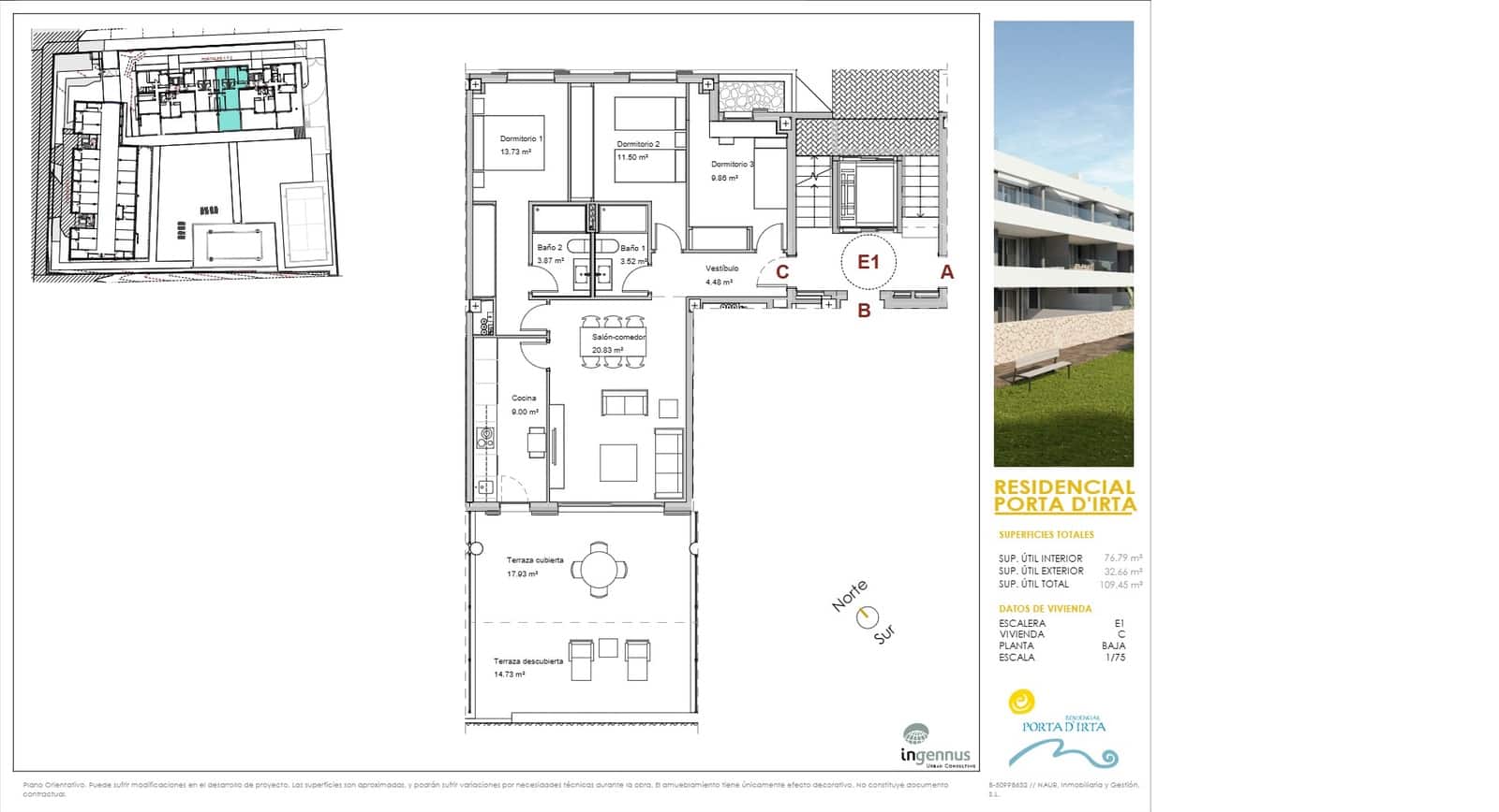 3 soveværelse Strandlejlighed til salg i Alcossebre med swimmingpool garage - € 319.500 (Ref: 8738537)