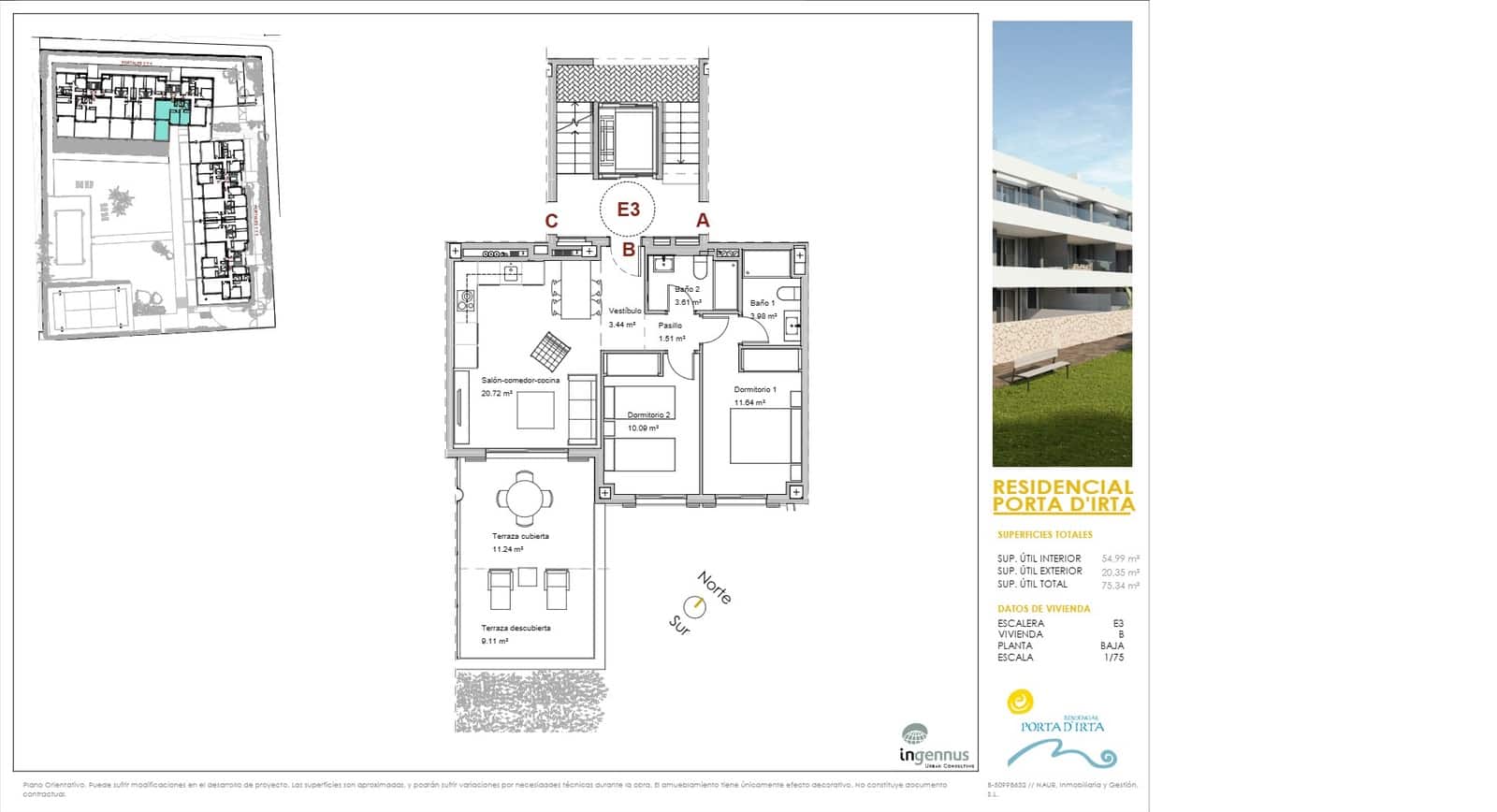 2 sovrum Strandlägenhet till salu i Alcossebre med pool garage - 308 400 € (Ref: 8738564)