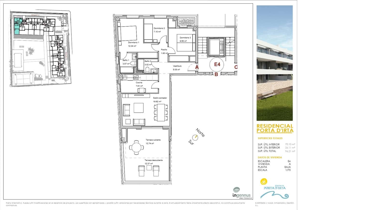 3 soveværelse Strandlejlighed til salg i Alcossebre med swimmingpool garage - € 323.650 (Ref: 8738568)