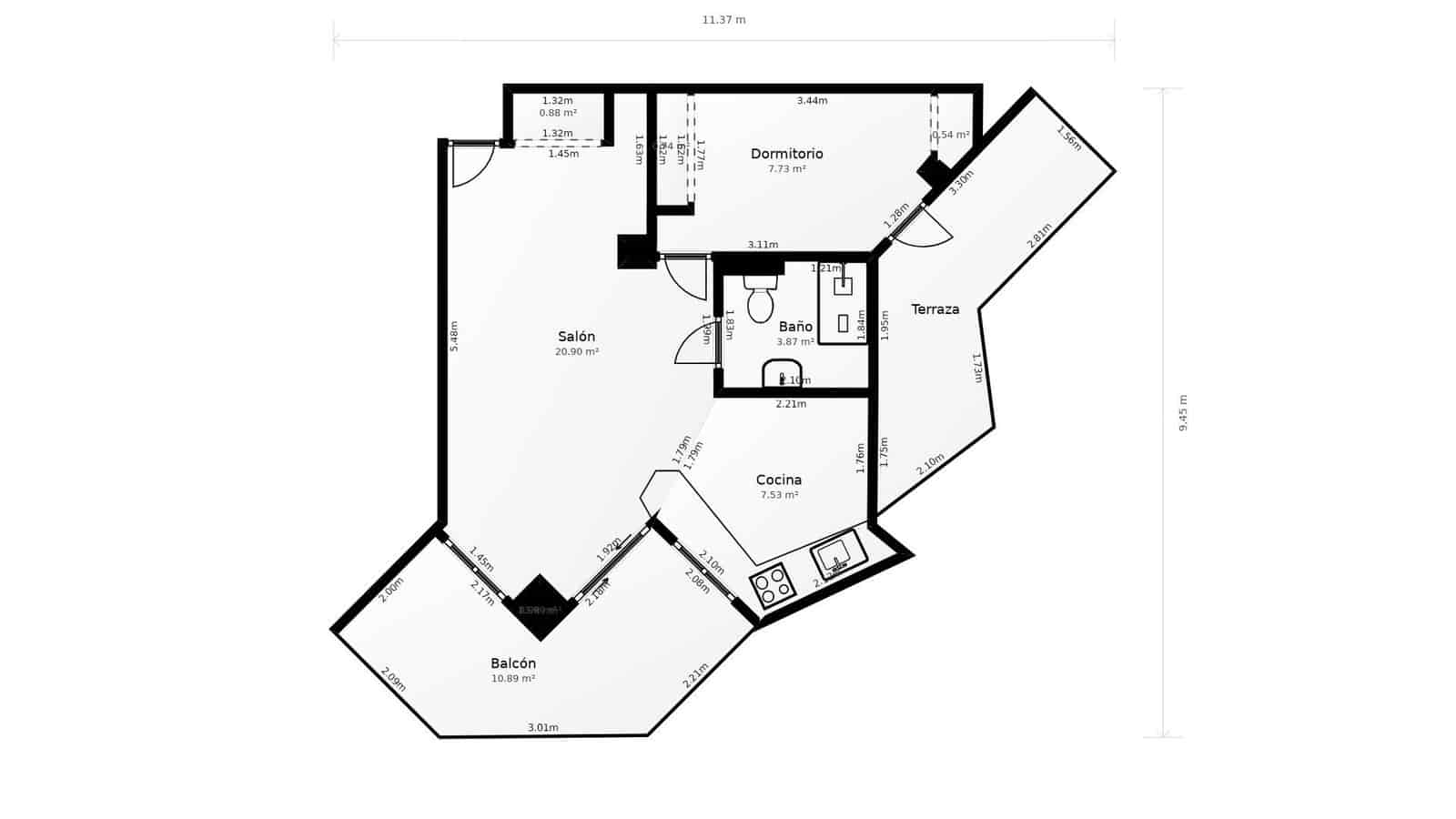 1 soverom Leilighet til salgs i Torremolinos med svømmebasseng - € 336 000 (Ref: 8838646)