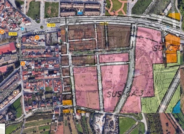 Tomt till salu i Santa Rosalia, Málaga stad - 385 000 € (Ref: 9634464)
