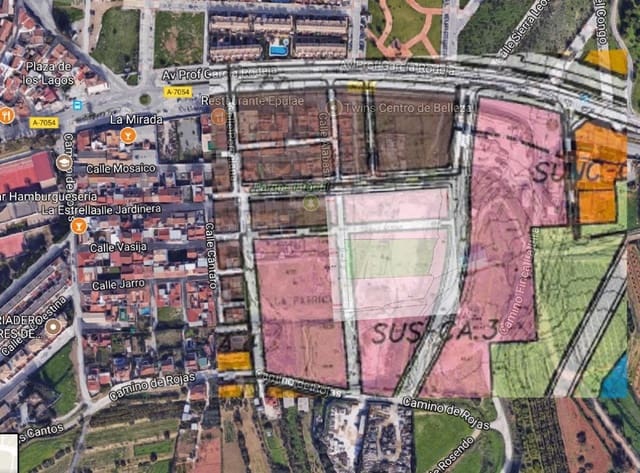 Tomt till salu i Santa Rosalia, Málaga stad - 385 000 € (Ref: 9634464)