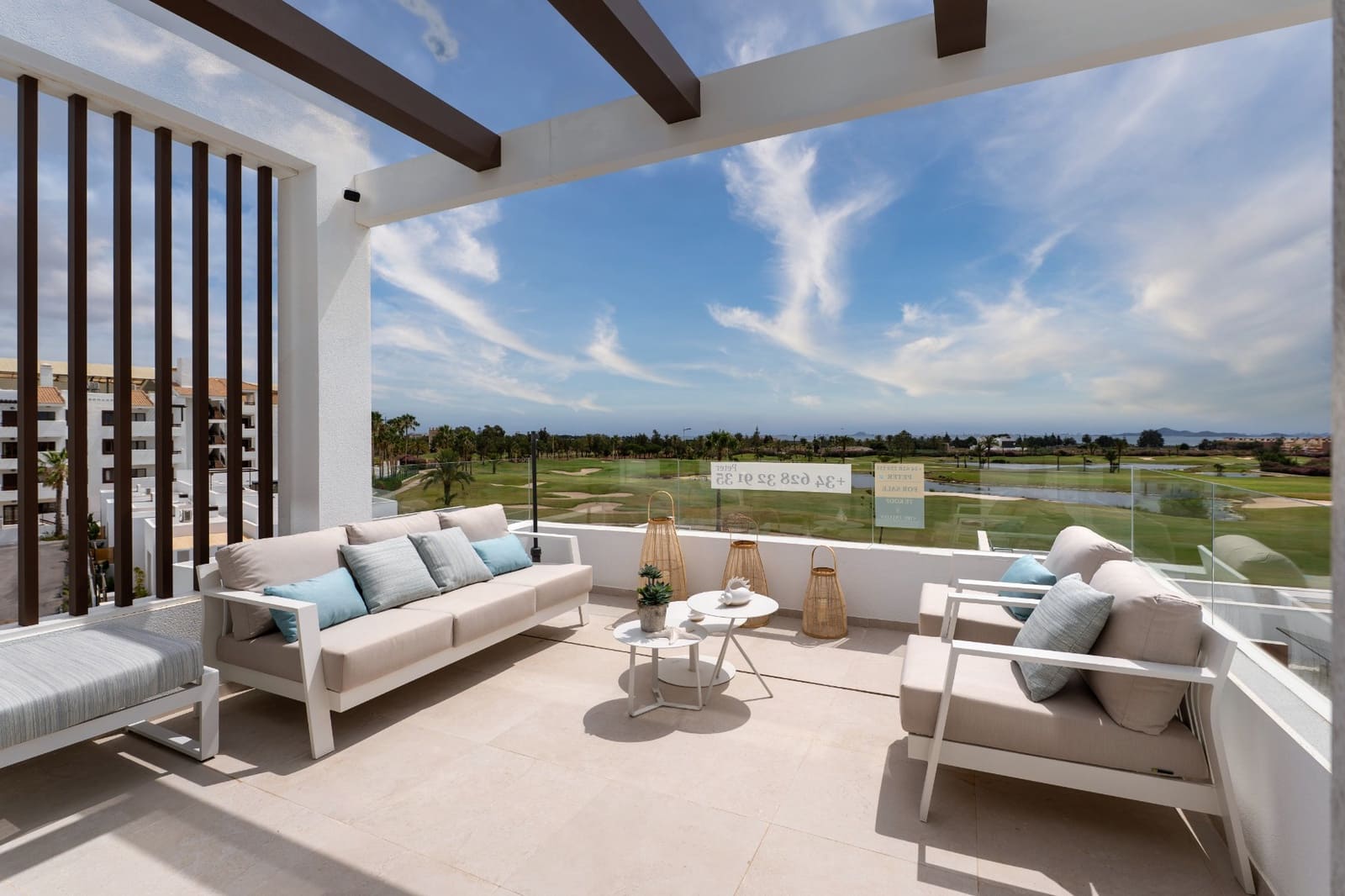 2 soverom Penthouse til salgs i Los Alcazares med svømmebasseng garasje - € 535 000 (Ref: 10060212)
