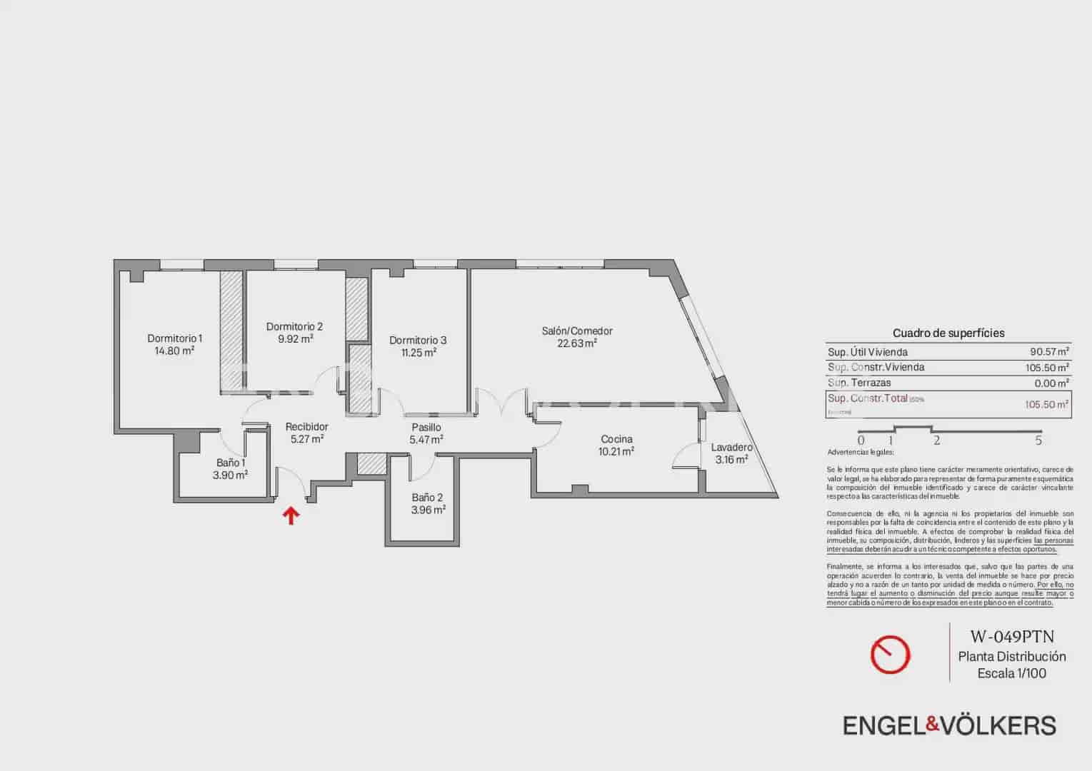 3 Zimmer Wohnung zu vermieten in Valencia Stadt mit Pool Garage - 2.000 € (Ref: 10000620)
