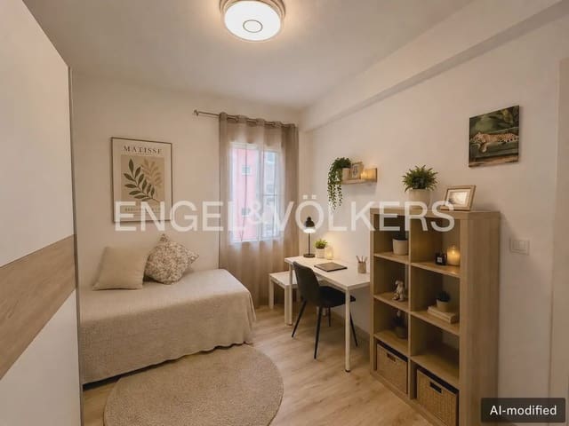 2 quarto Apartamento para arrendar em Cabanyal-Canyamelar, Valência cidade - 1 550 € (Ref: 10007490)