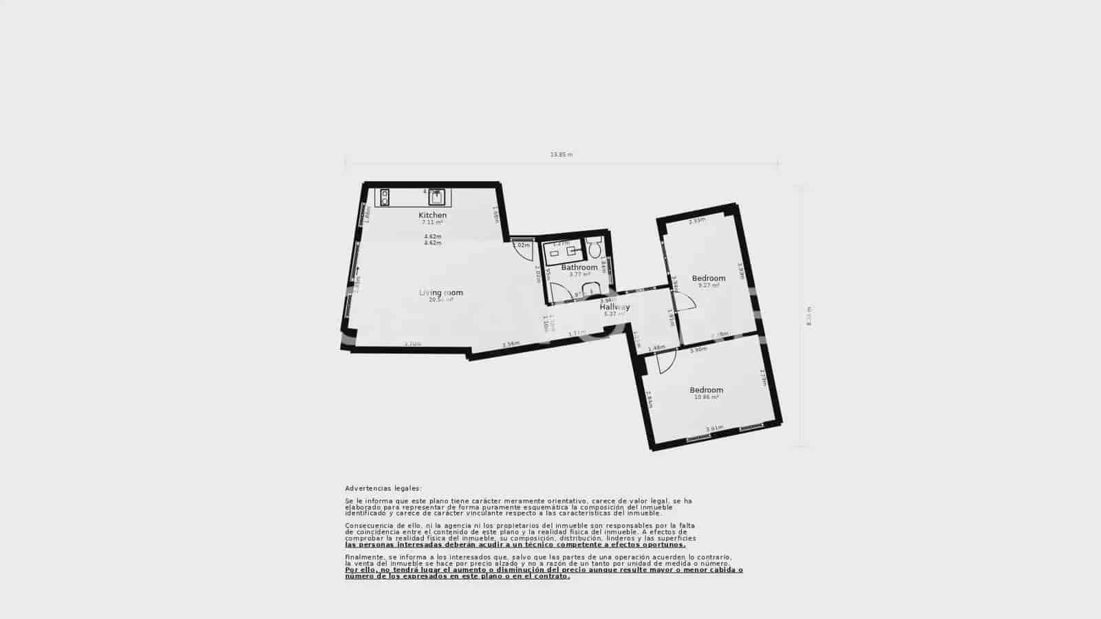 2 bedroom Flat for sale in Valencia city - € 397,000 (Ref: 10035679)