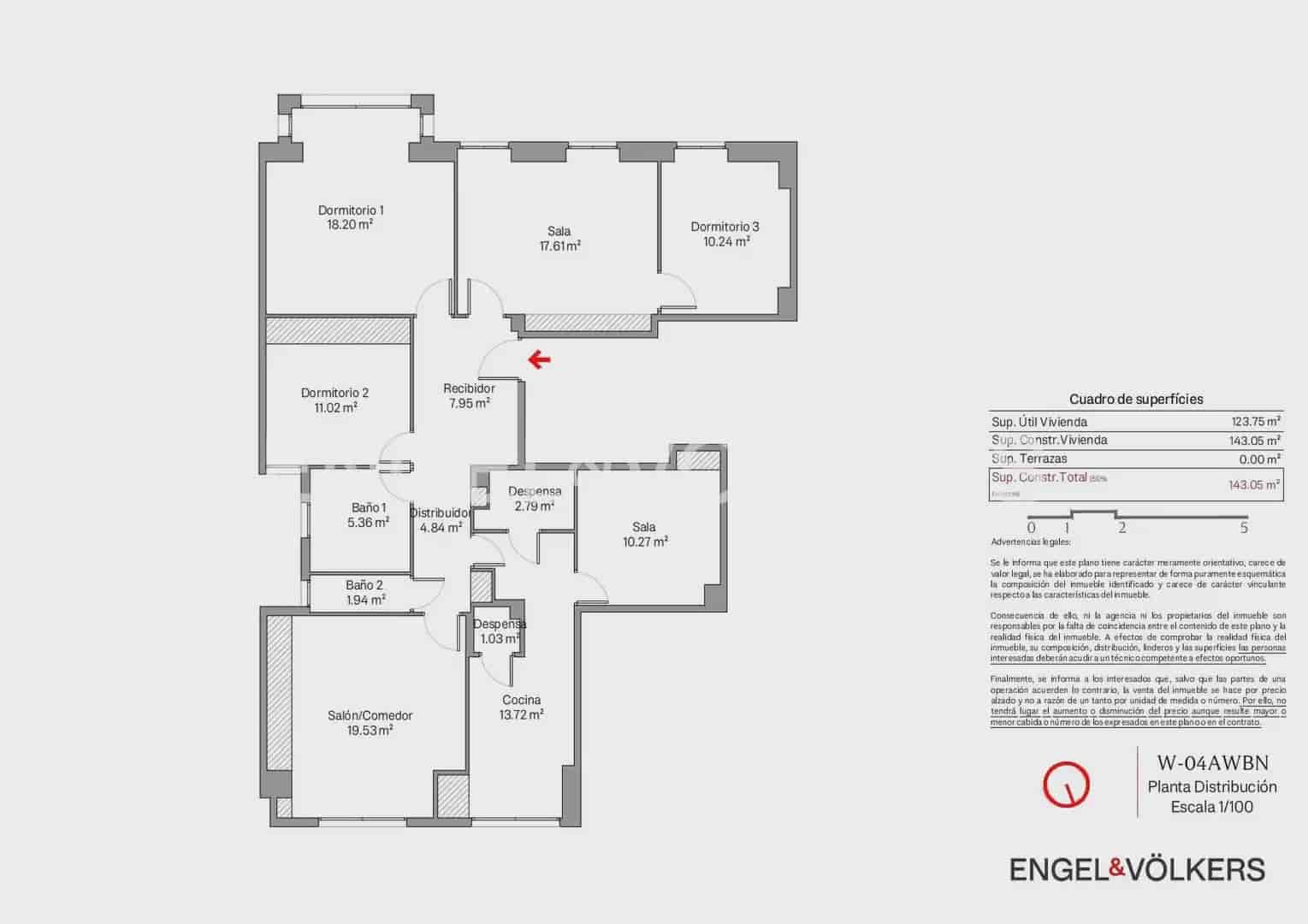 5 quarto Apartamento para venda em Valencia cidade - 550 000 € (Ref: 10048025)