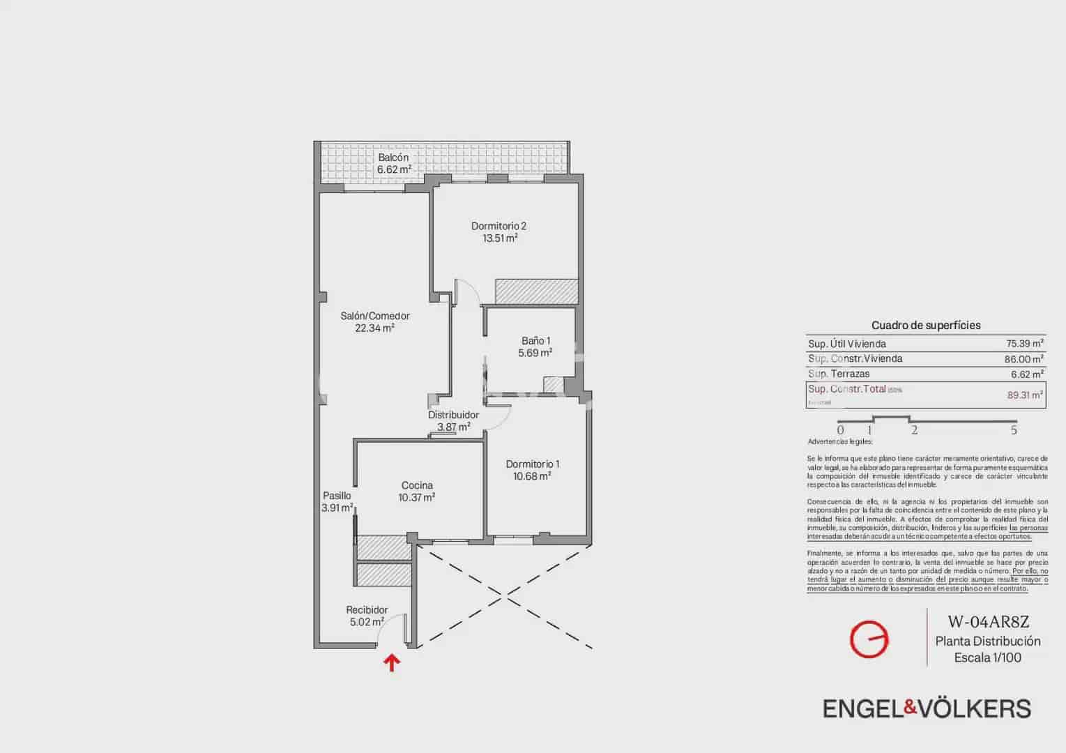 2 slaapkamer Flat te koop in Valencia stad - € 329.000 (Ref: 10076770)