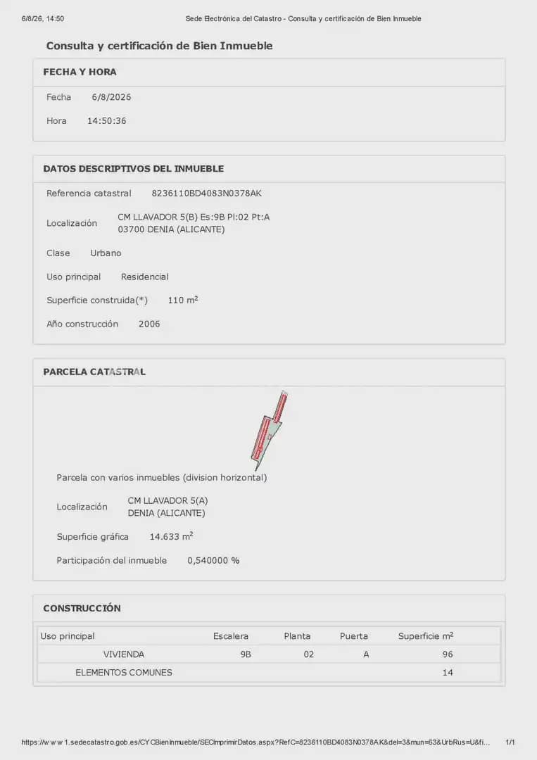 2 slaapkamer Flat te koop in Denia met zwembad garage - € 340.000 (Ref: 10086434)