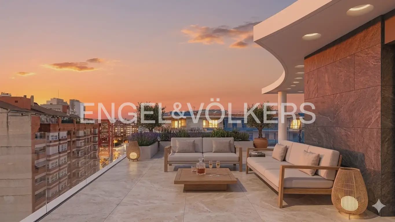 3 soverom Penthouse til salgs i Valencia by med svømmebasseng garasje - € 1 100 000 (Ref: 10088591)