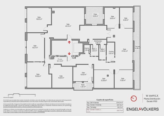 Piso de 10 habitaciones en La Gran Via, València ciudad en venta - 1.660.000 € (Ref: 10093054)