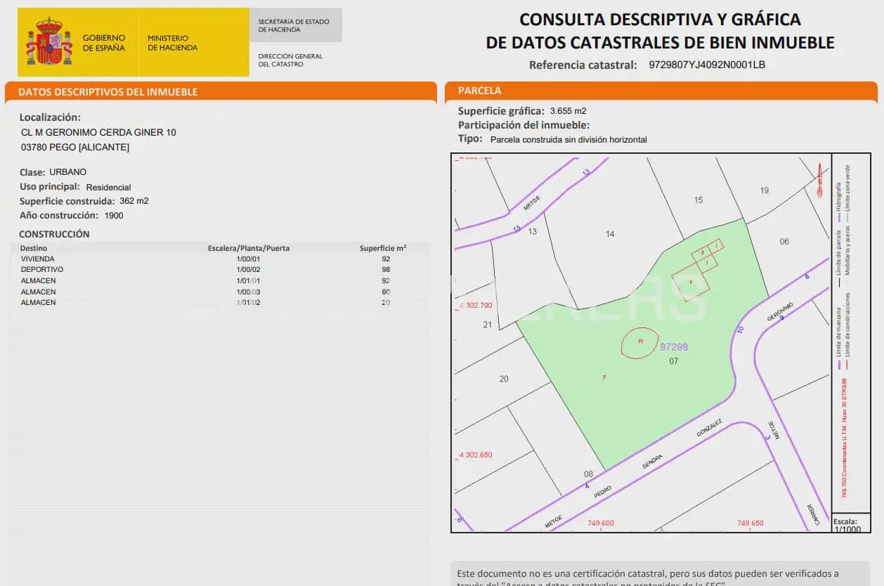4 slaapkamer Finca/Landhuis te koop in Pego met zwembad - € 900.000 (Ref: 10099081)