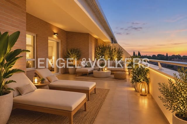 4 chambre Penthouse à vendre à Campolivar, Godella avec piscine garage - 591 195 € (Ref: 10103490)