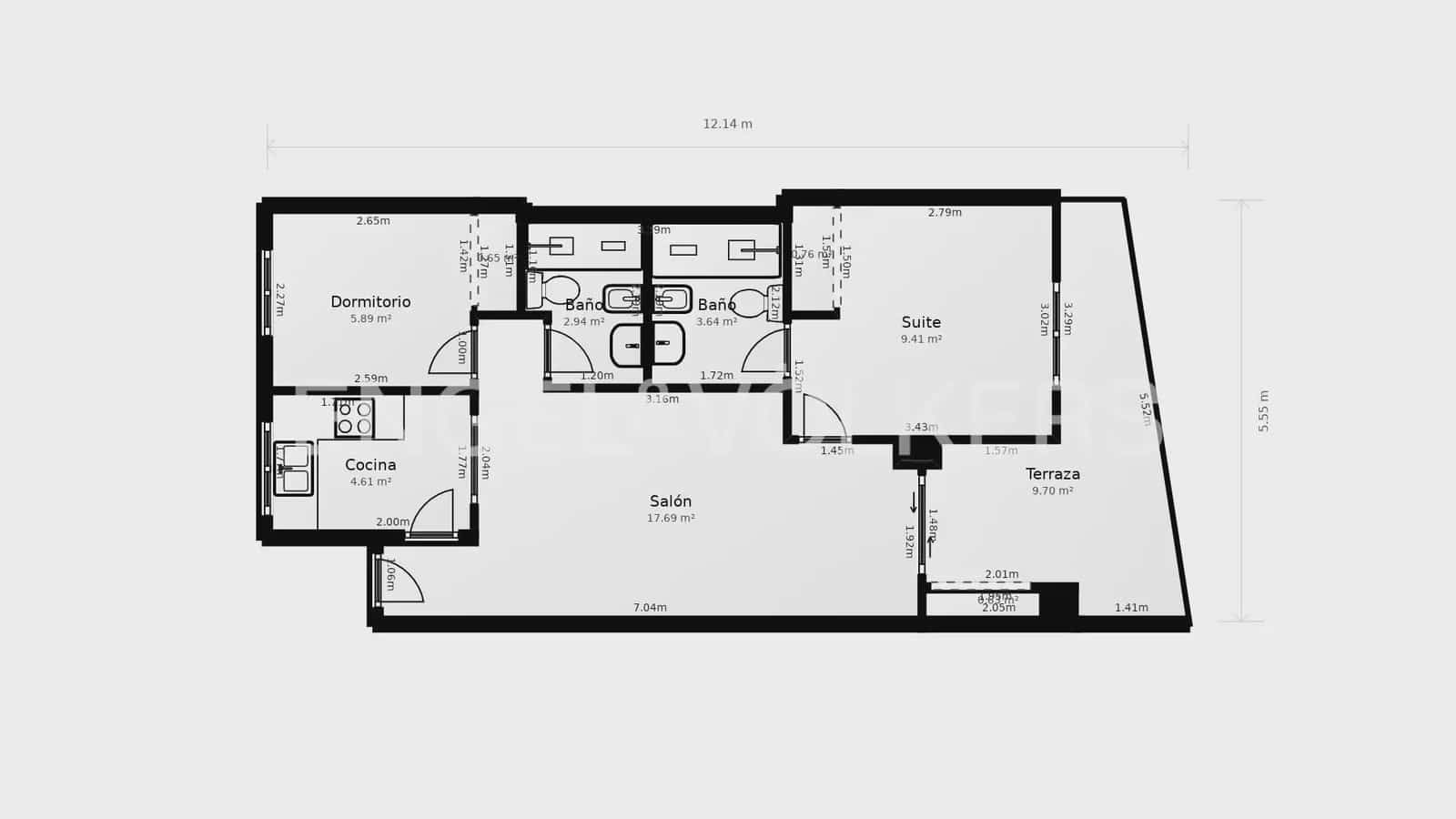 2 slaapkamer Flat te koop in Oropesa  met zwembad garage - € 159.000 (Ref: 10118374)