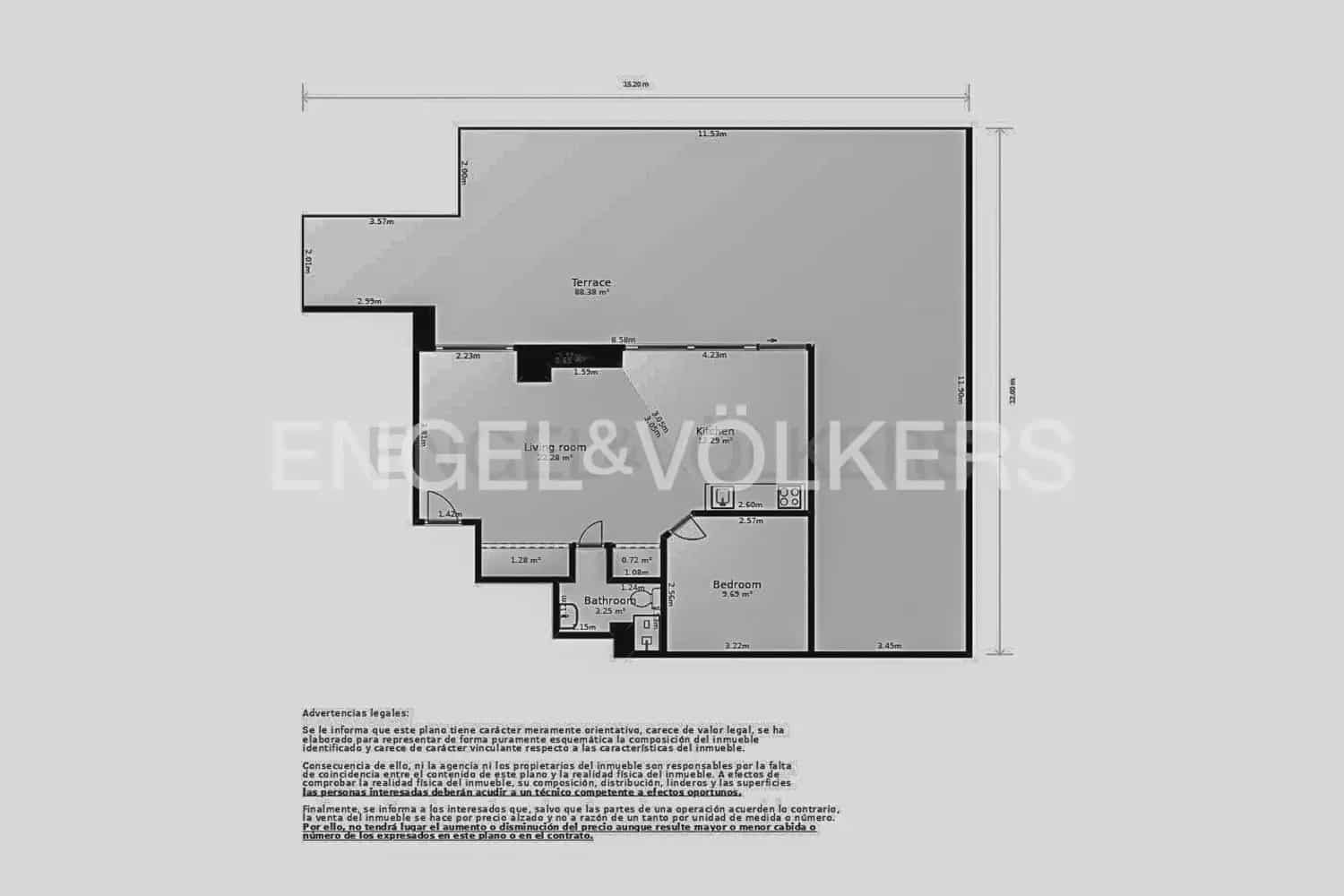 1 camera da letto Appartamento in vendita in Valencia citta - 415.000 € (Rif: 10121018)