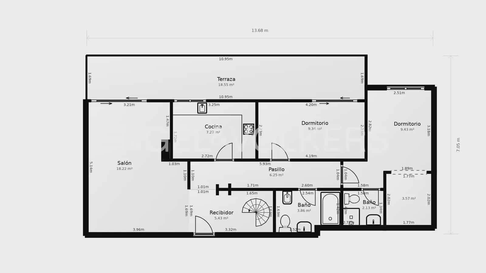 2 bedroom Penthouse for sale in Vinaros with garage - € 242,000 (Ref: 10133611)