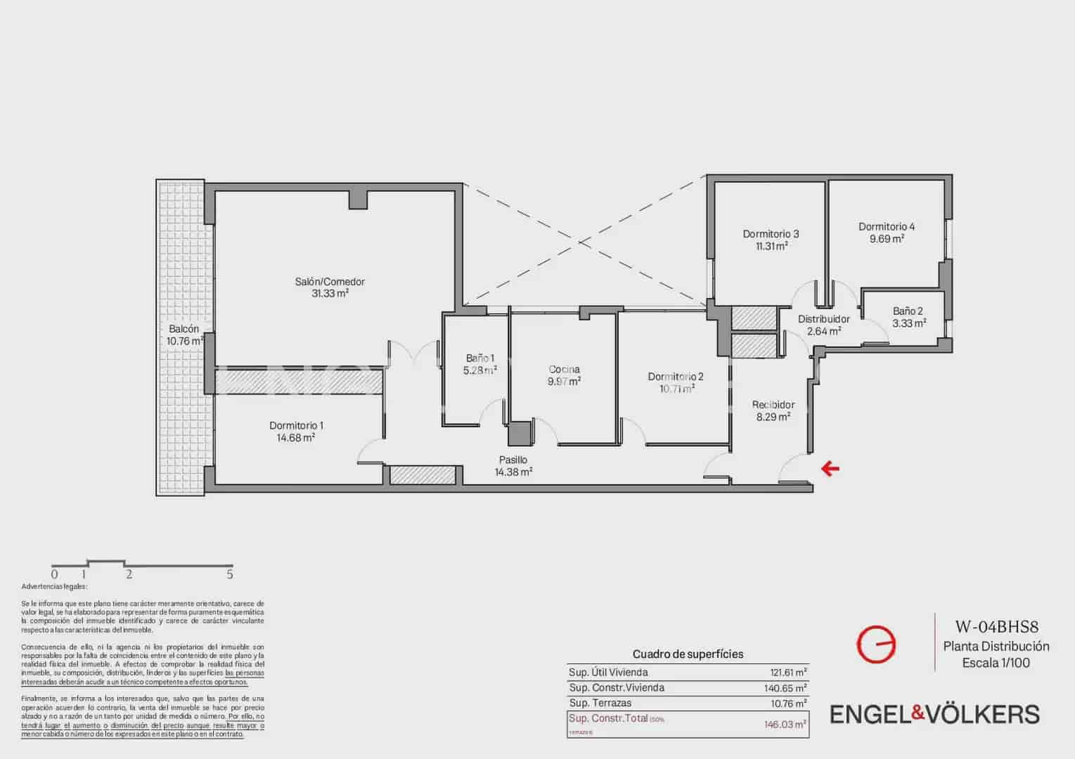 4 quarto Apartamento para venda em Valencia cidade - 1 150 000 € (Ref: 10140247)