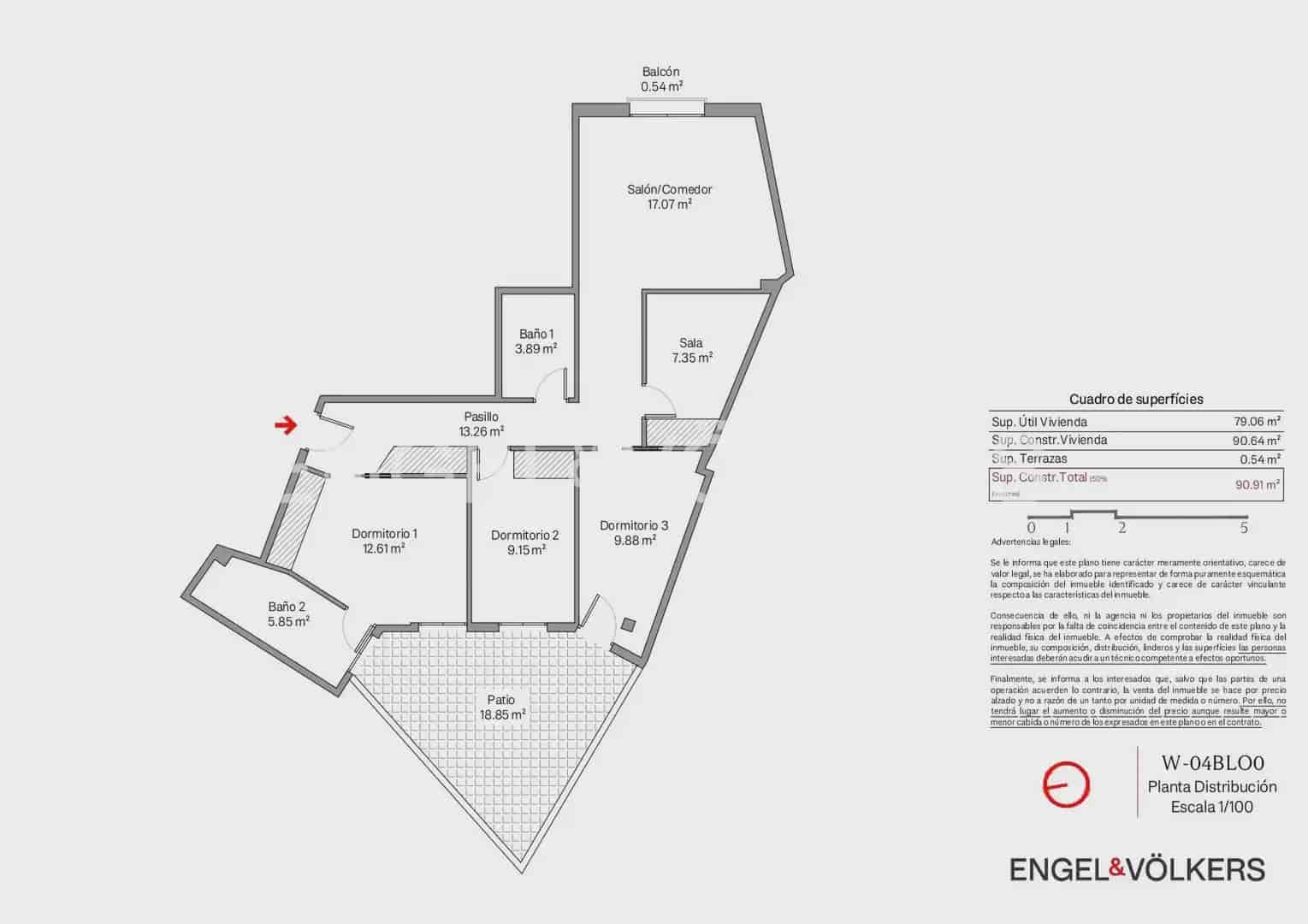 2 bedroom Flat for sale in Valencia city with garage - € 450,000 (Ref: 10154036)