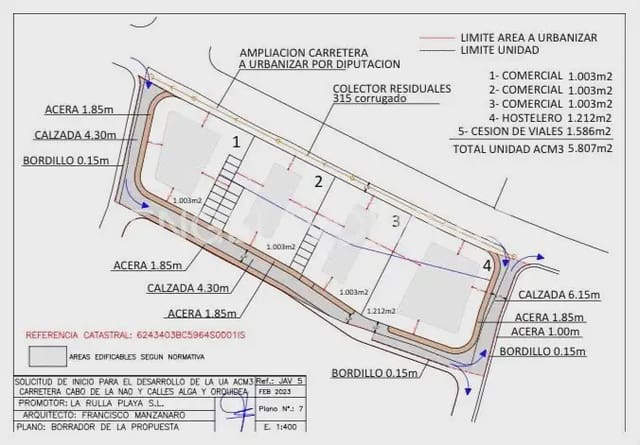 Terreno para Construção para venda em Cap Martí - El Tossalet - Pinomar, Javea / Xàbia - 1 260 000 € (Ref: 10160564)