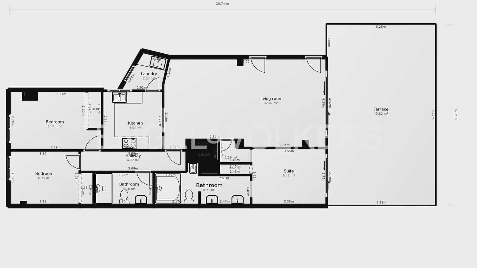 3 soveværelse Penthouse til salg i Valencia by med garage - € 670.000 (Ref: 10170429)