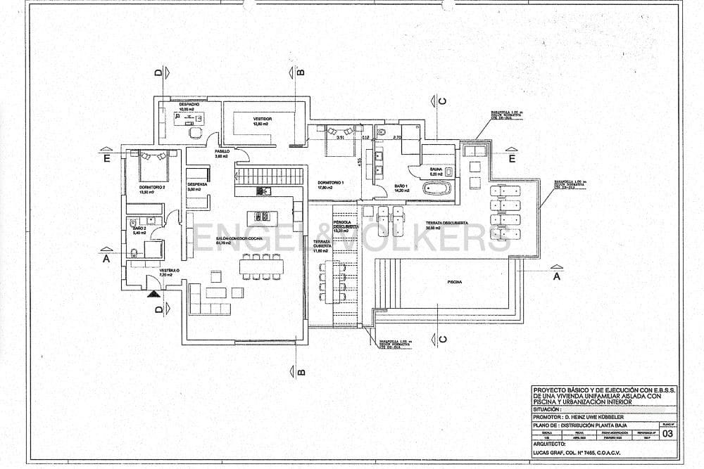 4 soverom Villa til salgs i Pedreguer med svømmebasseng garasje - € 1 395 000 (Ref: 8235370)
