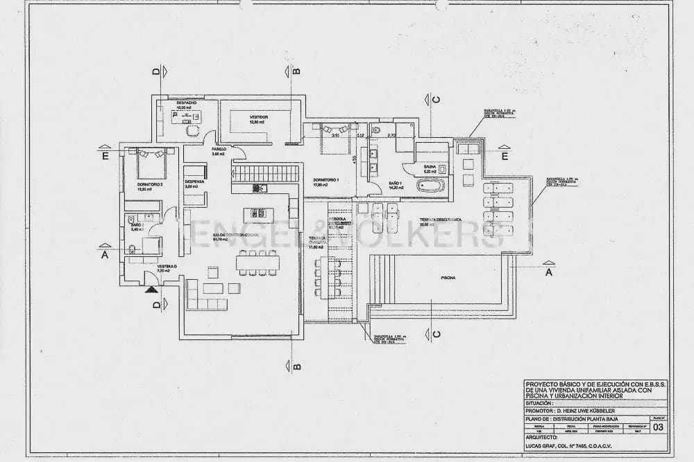 4 sypialnia Willa na sprzedaż w Pedreguer z basenem garażem - 1 395 000 € (Ref: 8235370)