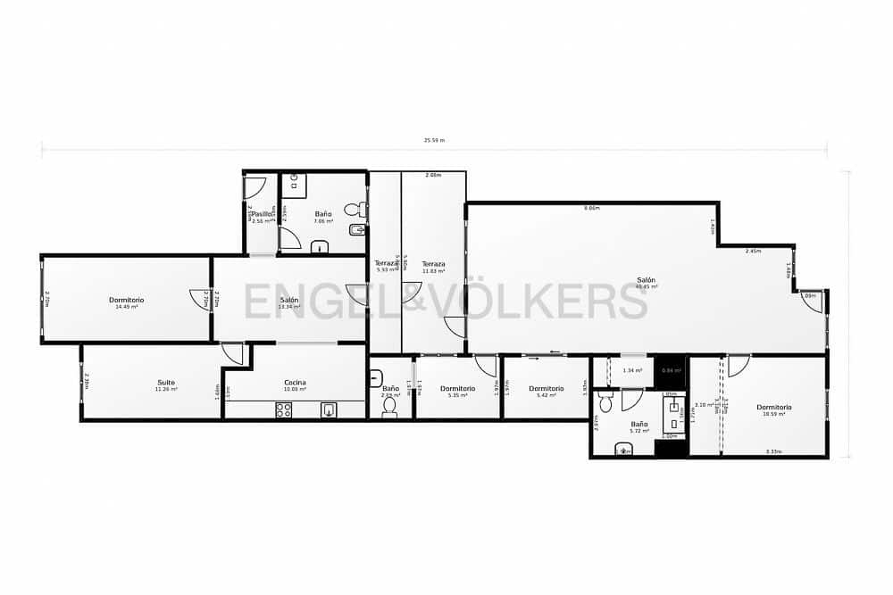 6 sovrum Lägenhet till salu i Valencia stad - 1 500 000 € (Ref: 8239179)