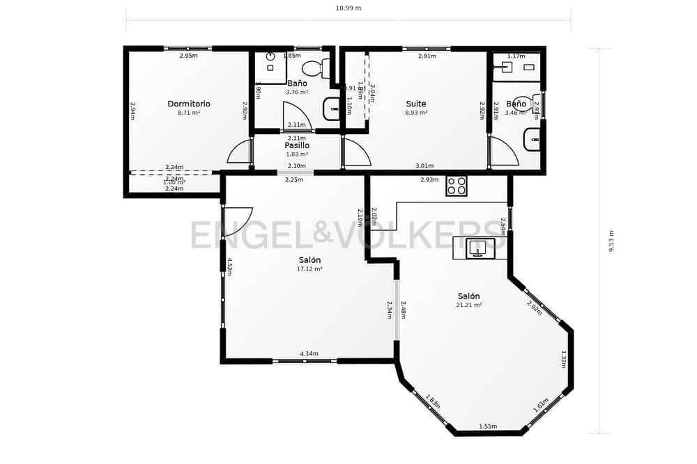 2 chambre Villa/Maison à vendre à Oliva avec piscine garage - 420 000 € (Ref: 8239360)