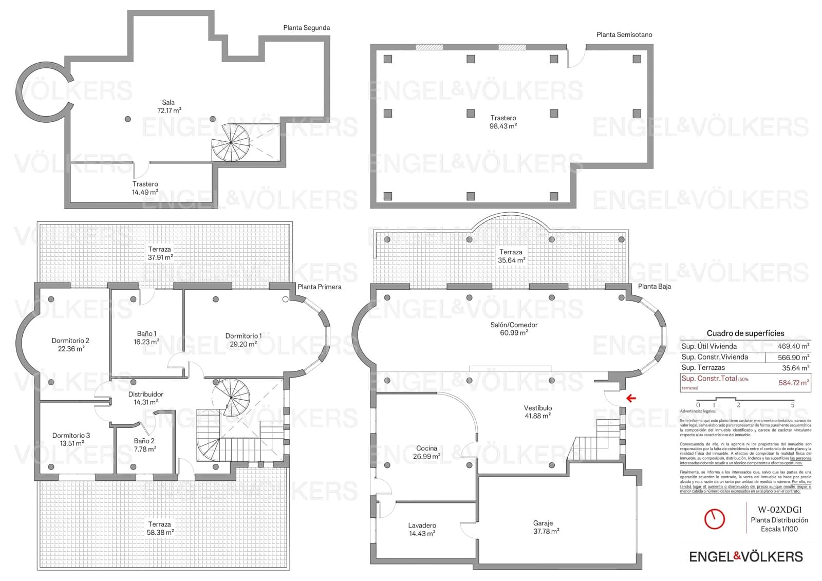 5 sypialnia Willa na sprzedaż w Carcaixent z garażem - 449 000 € (Ref: 9080334)