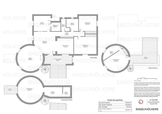4 bedroom Villa for sale in El Montgó, Dénia with pool garage - € 726,500 (Ref: 9080489)