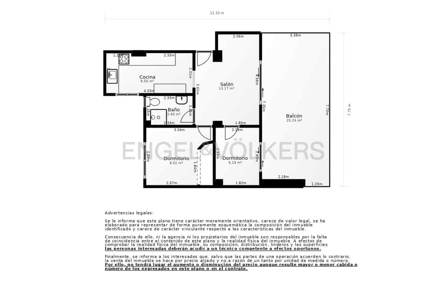 2 bedroom Penthouse for sale in Valencia city with garage - € 270,000 (Ref: 9103548)