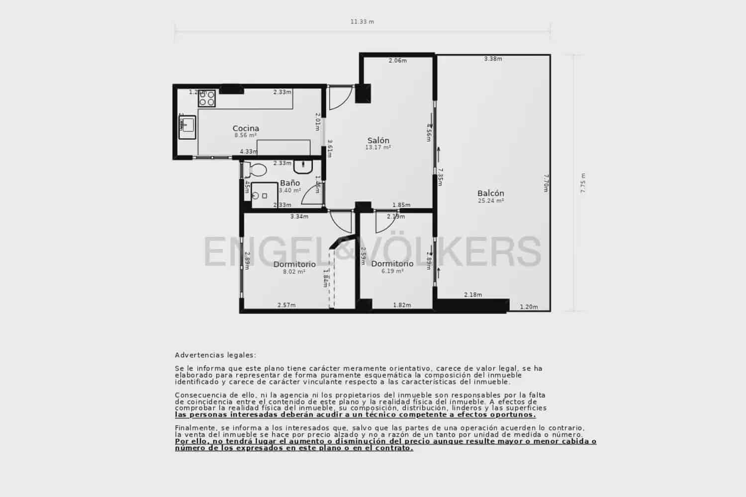2 bedroom Penthouse for sale in Valencia city with garage - € 270,000 (Ref: 9103548)