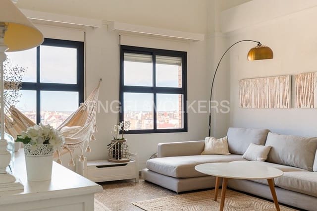 3 soveværelse Penthouse til leje i Cabanyal-Canyamelar, Valencia by med swimmingpool garage - € 2.250 (Ref: 9142078)