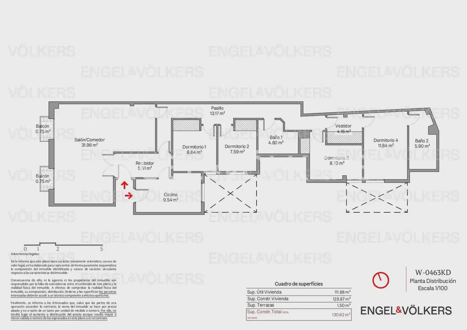4 Zimmer Wohnung zu verkaufen in Valencia Stadt mit Garage - 975.000 € (Ref: 9235200)