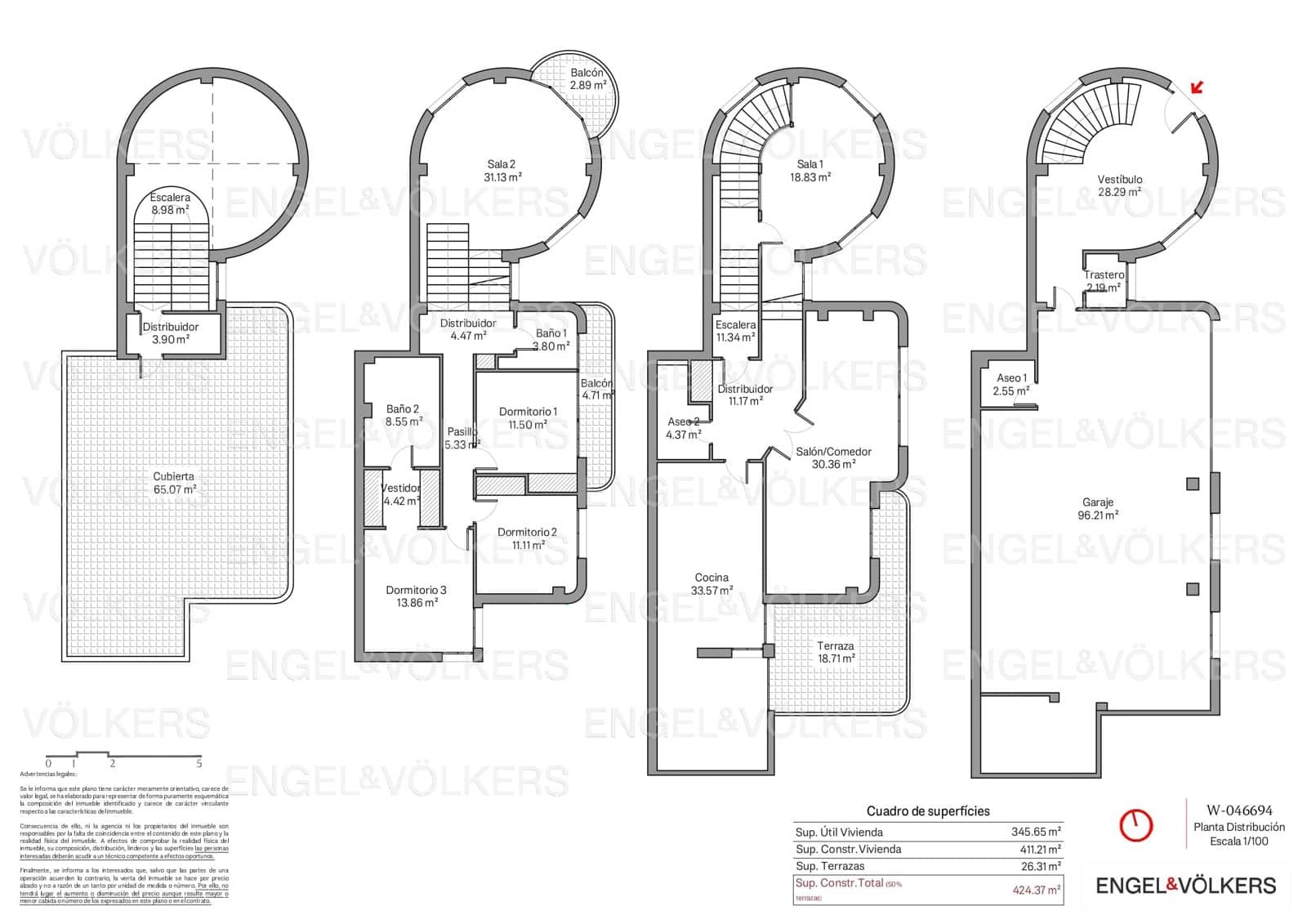 4 bedroom Townhouse for sale in Albal with garage - € 495,000 (Ref: 9238908)