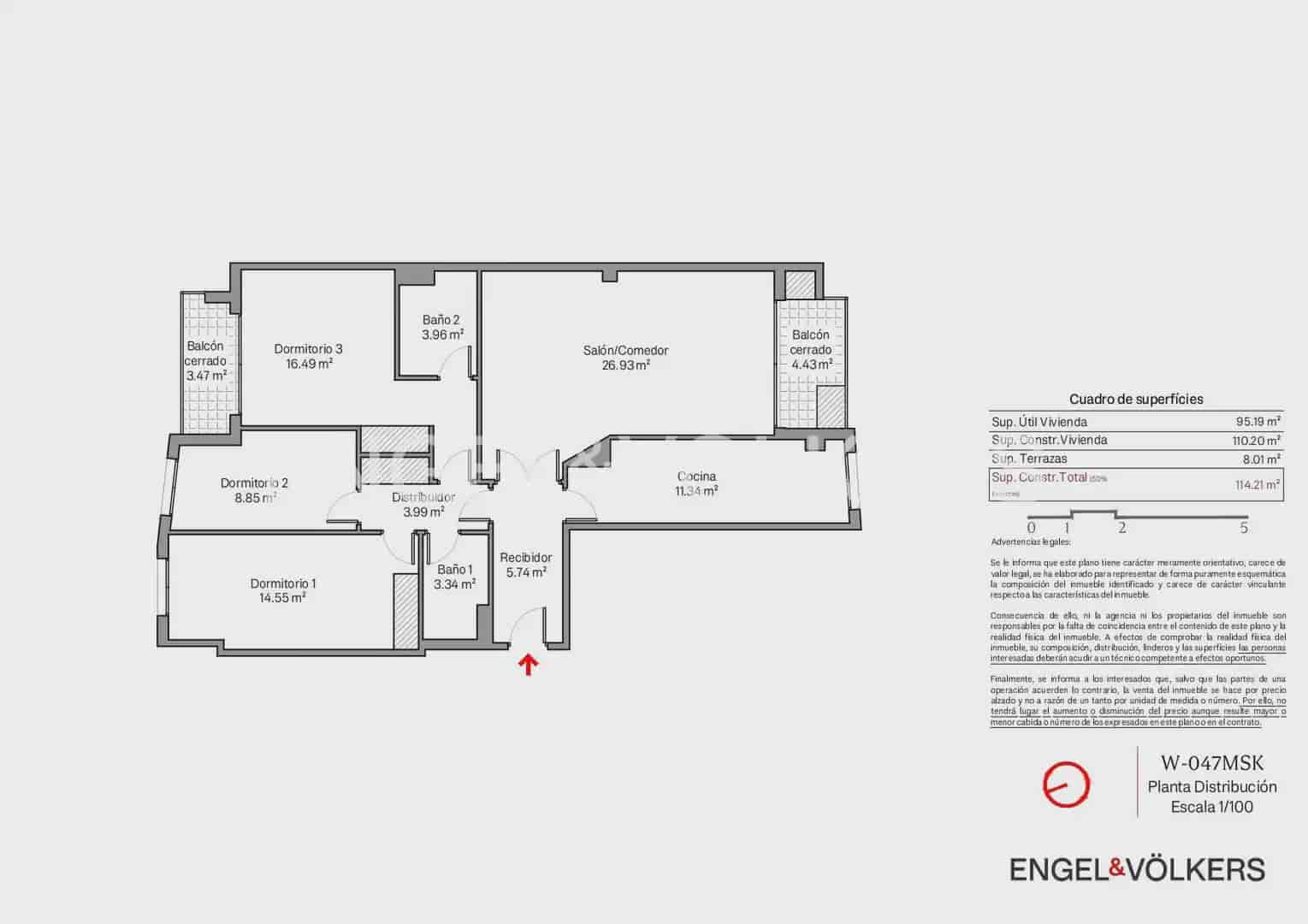 3 Zimmer Wohnung zu verkaufen in Valencia Stadt mit Garage - 565.000 € (Ref: 9897489)