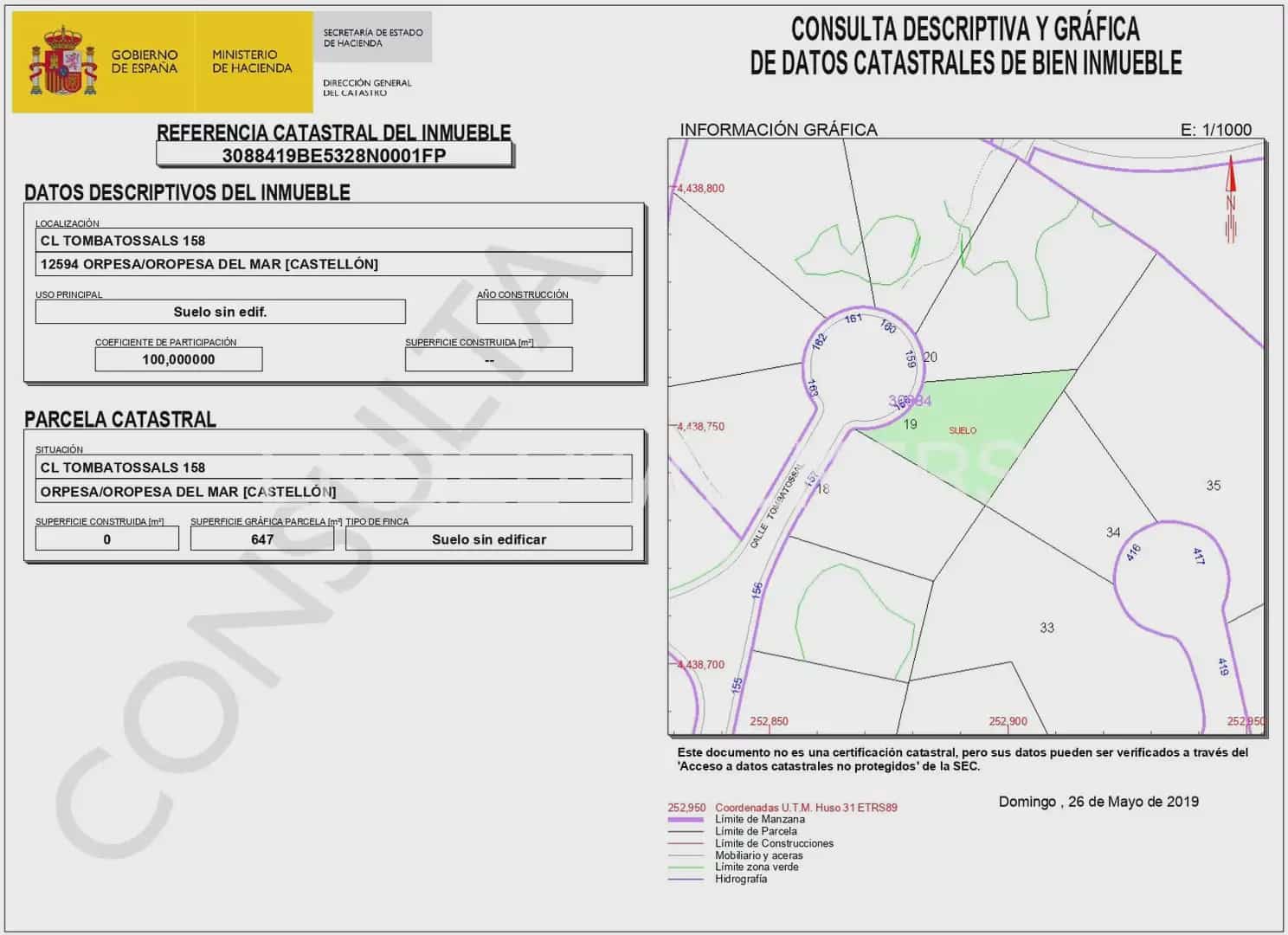 Terrain à Bâtir à vendre à Oropesa  - 330 000 € (Ref: 9897493)