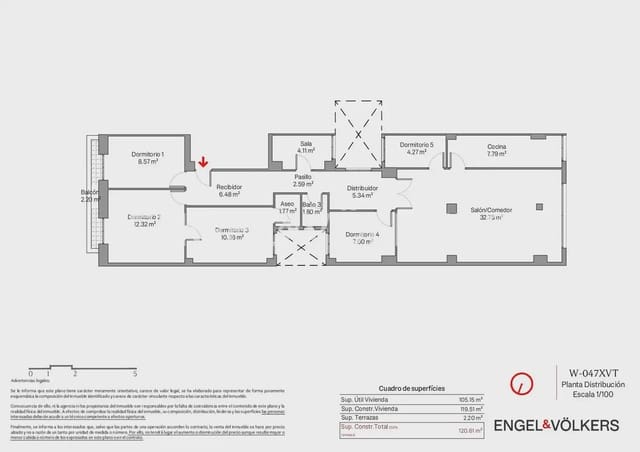 4 slaapkamer Flat te koop in La Gran Via, Valencia stad - € 617.500 (Ref: 9897507)