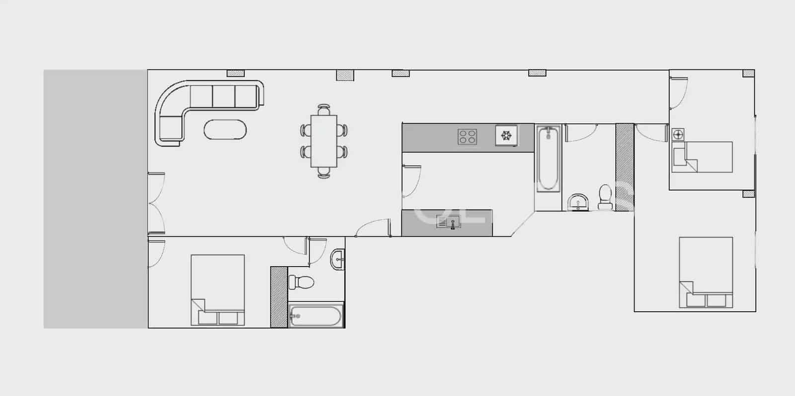 3 soverom Leilighet til salgs i Jalon / Xalo med garasje - € 215 000 (Ref: 9897511)