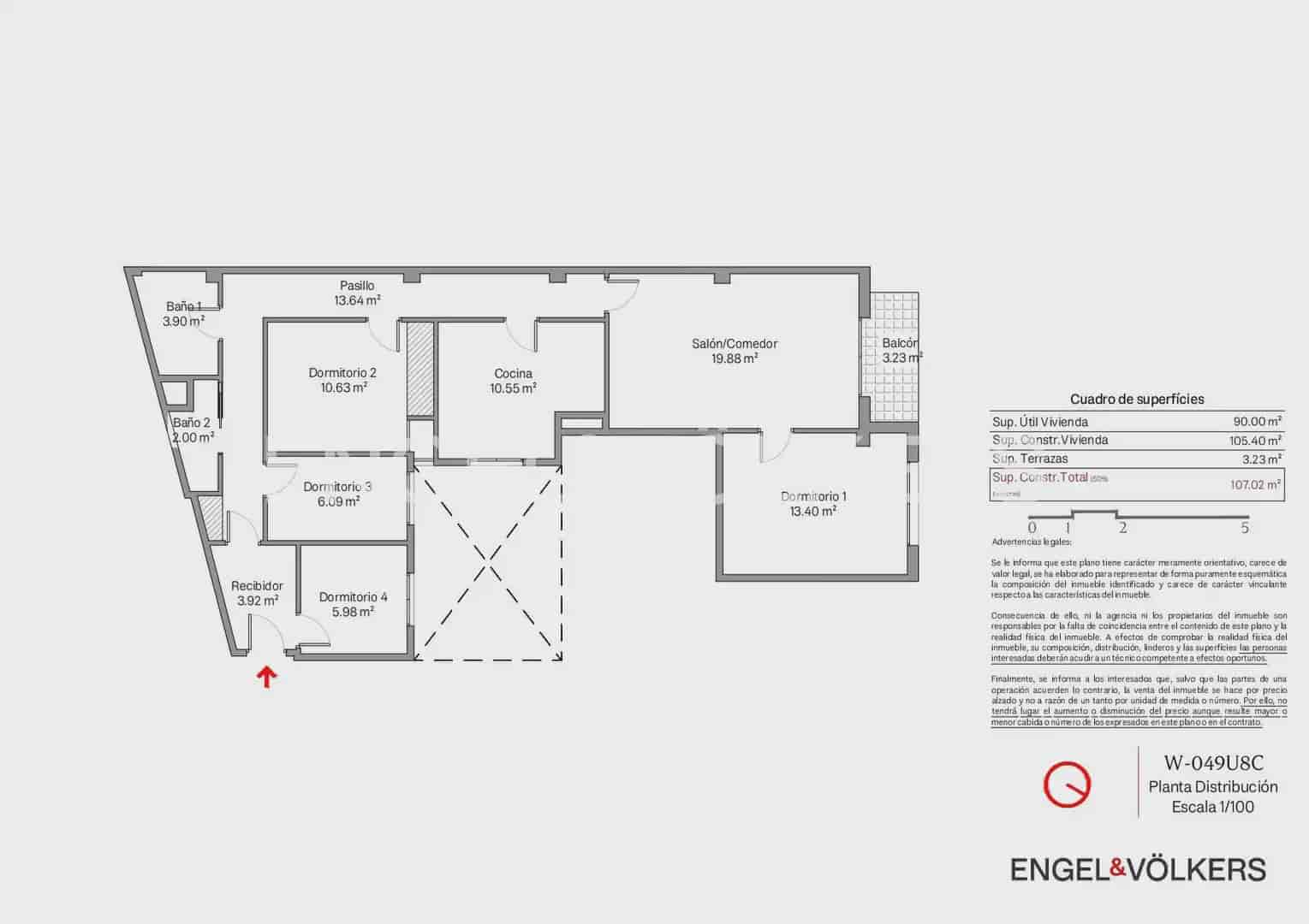 4 slaapkamer Flat te koop in Valencia stad - € 350.000 (Ref: 9897514)