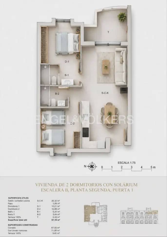 2 makuuhuone Asunto myytävänä paikassa Denia mukana uima-altaan - 349 000 € (Ref: 9897524)