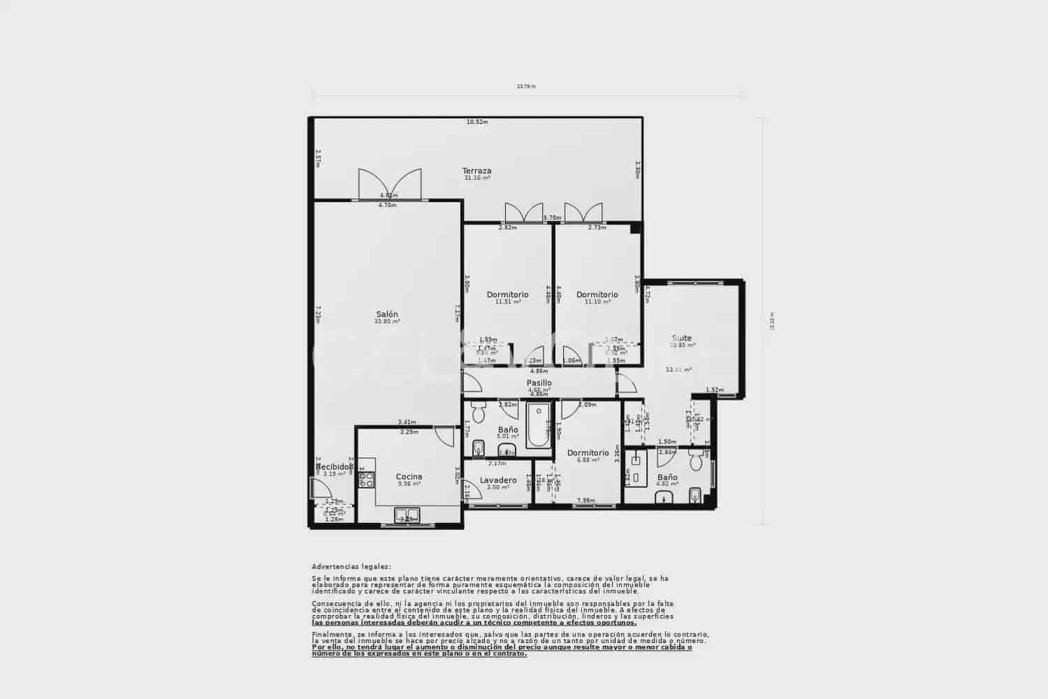 4 bedroom Flat for rent in Oropesa  with pool garage - € 2,300 (Ref: 9897531)