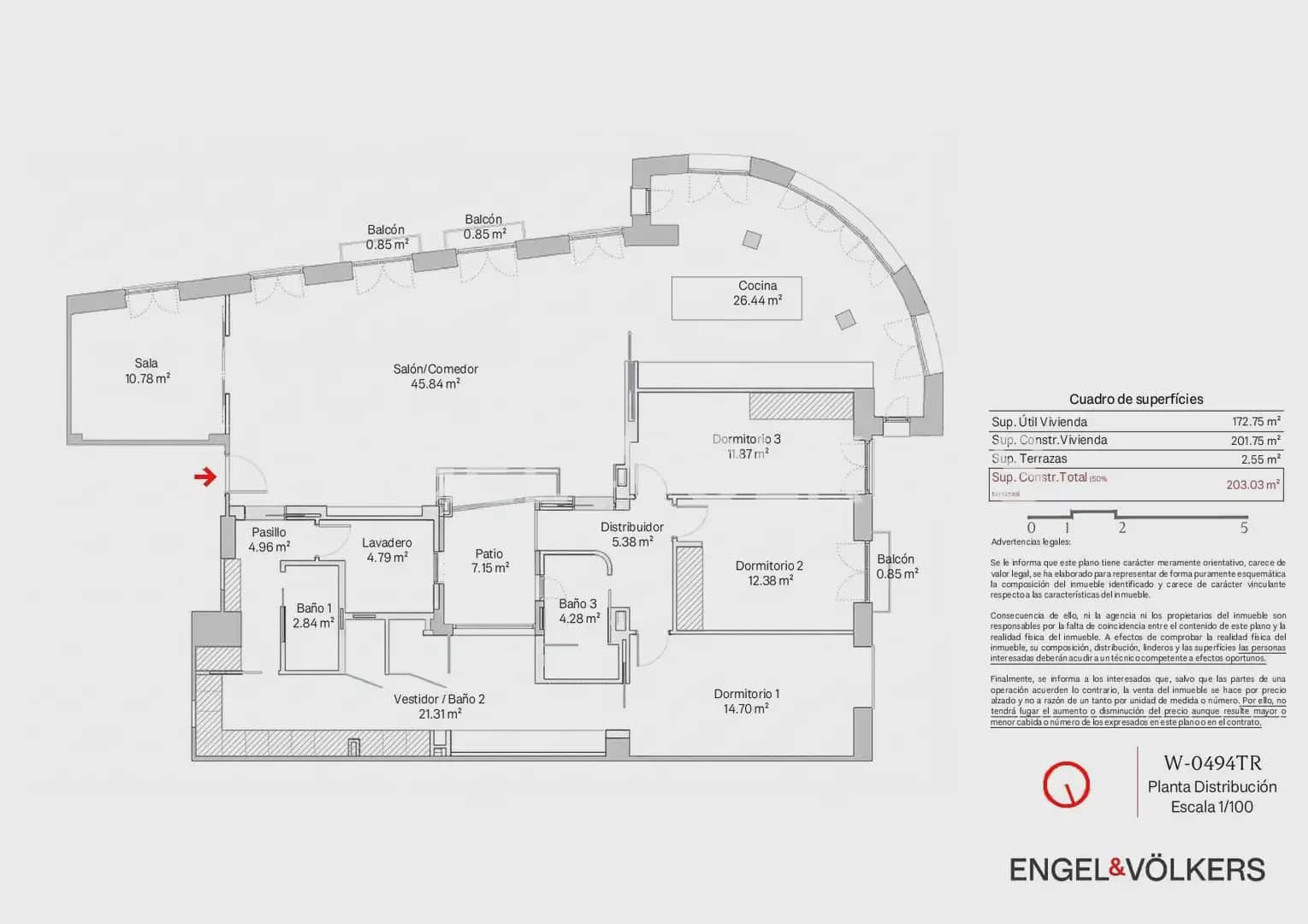 4 Zimmer Wohnung zu verkaufen in Valencia Stadt - 1.890.000 € (Ref: 9897603)