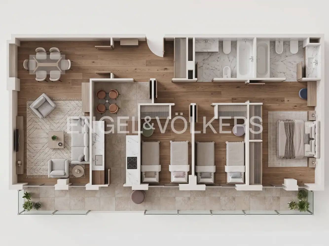 3 quarto Apartamento para venda em Valencia cidade - 540 000 € (Ref: 9897616)