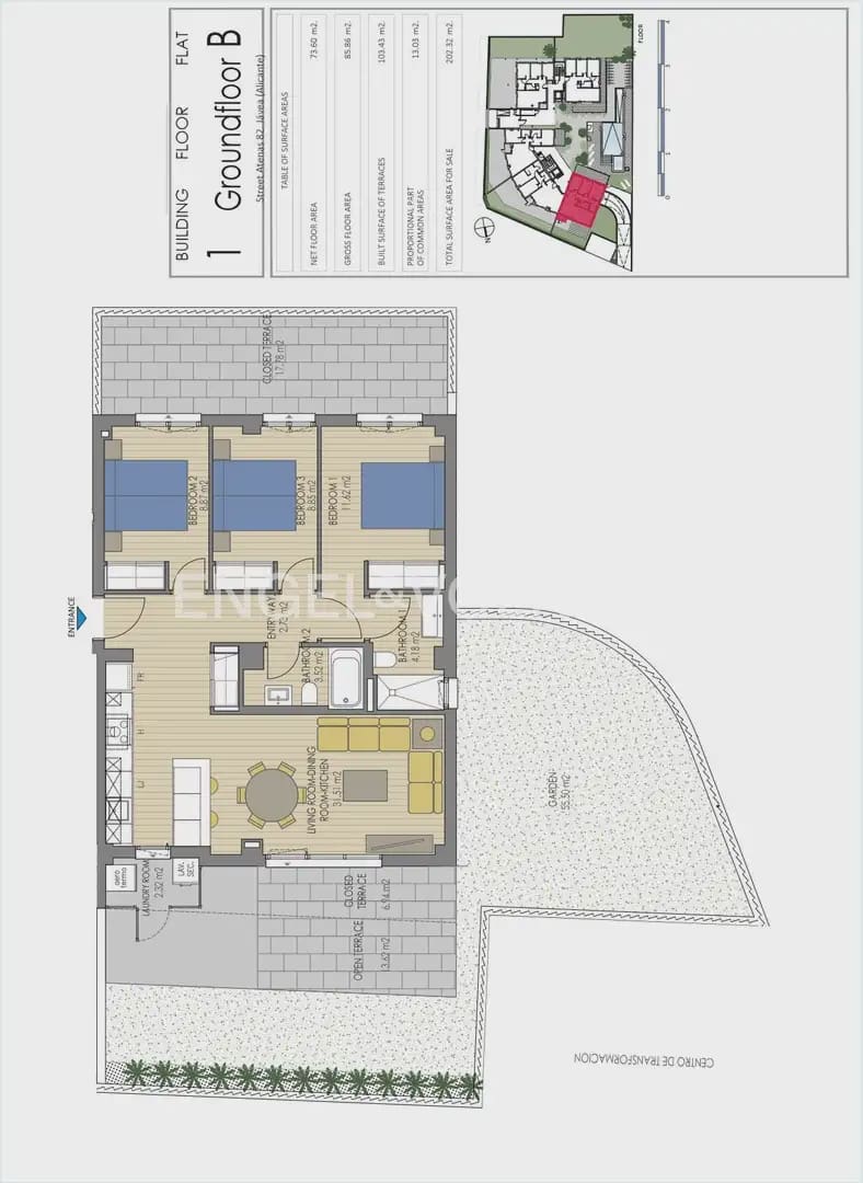 3 sypialnia Mieszkanie na sprzedaż w Javea / Xabia z basenem garażem - 565 000 € (Ref: 9897628)